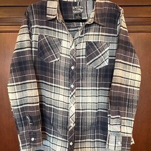 Women's flannel button down